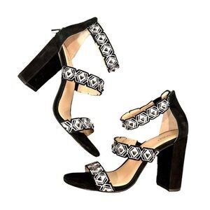 Botkier Black and White Geometric Heels